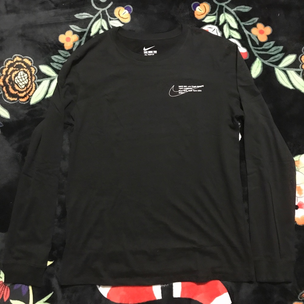 OFF WHITE NIKE LONG SLEEVE LARGE